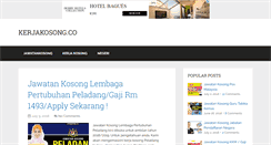 Desktop Screenshot of kerjakosong.co