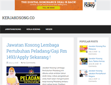 Tablet Screenshot of kerjakosong.co